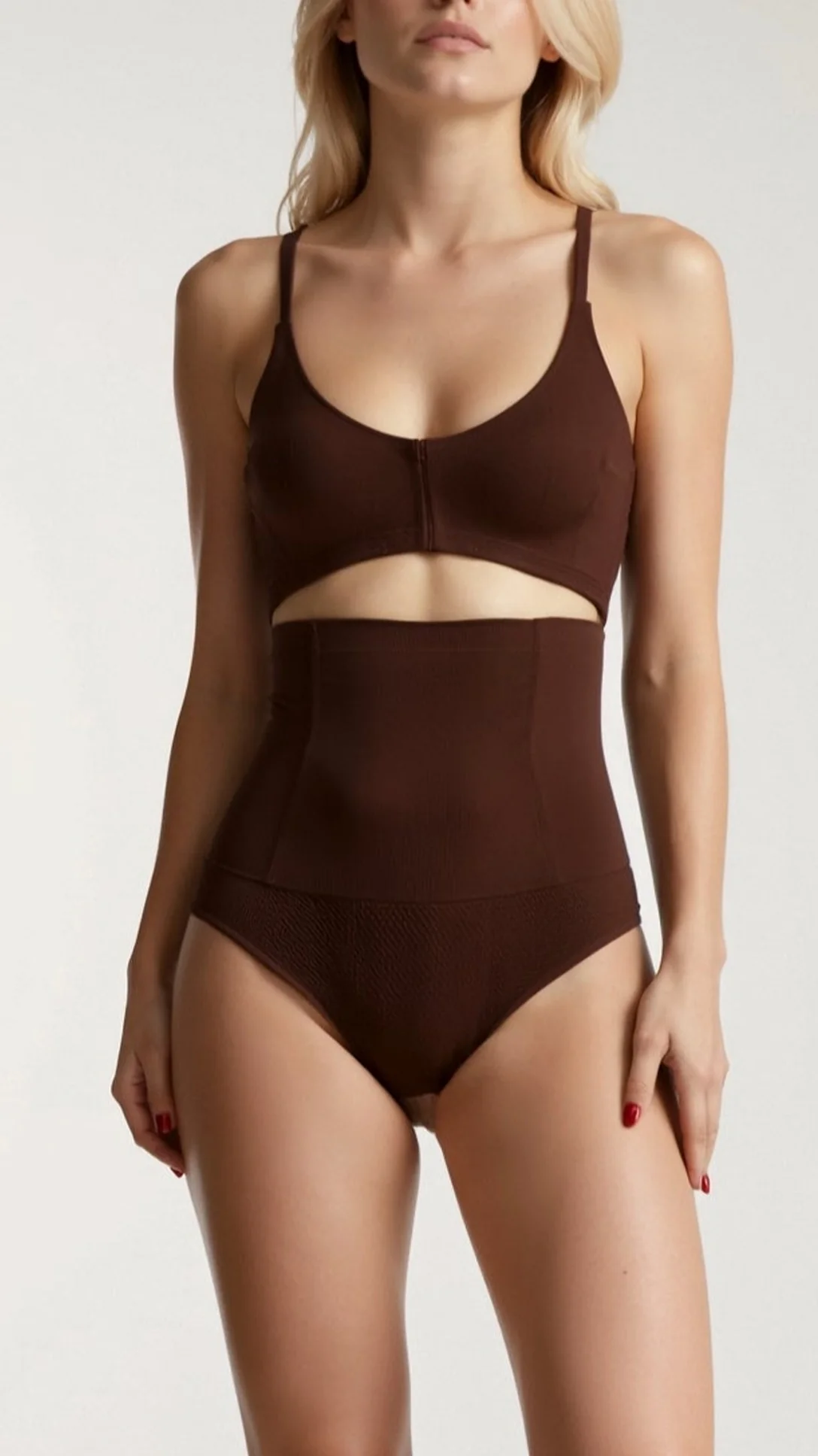 Seamless High-Waisted Thong - Nextleian