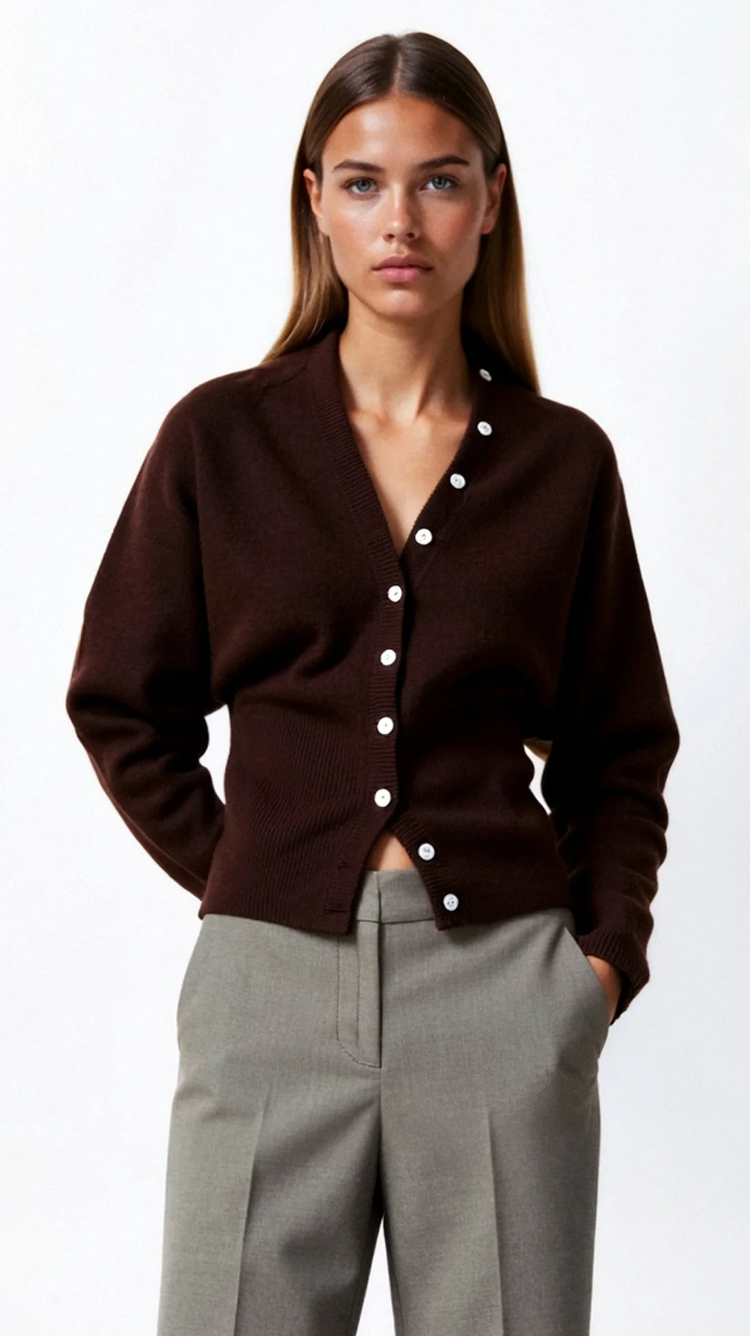 Jane Knitted Long Sleeve Cardigan - Nextleian