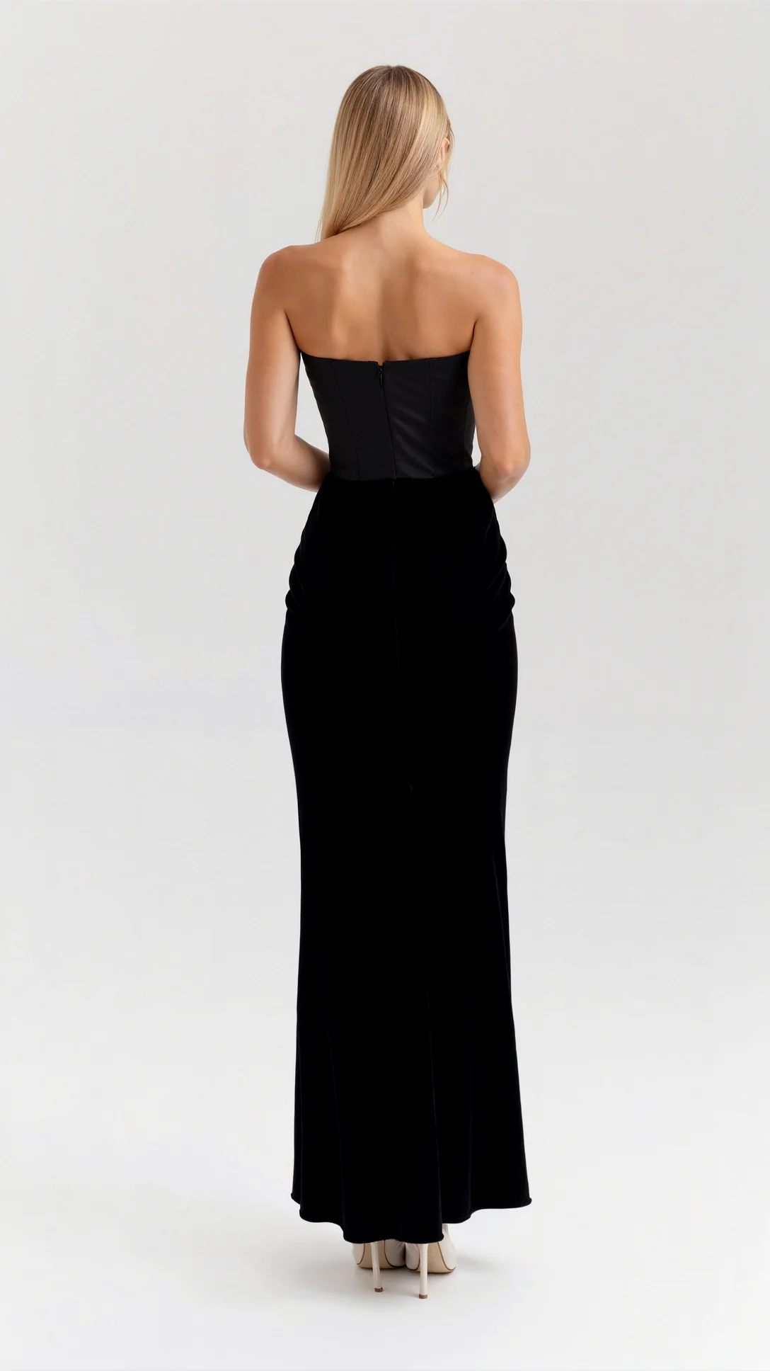 Luciana Strapless Maxi Dress - Nextleian