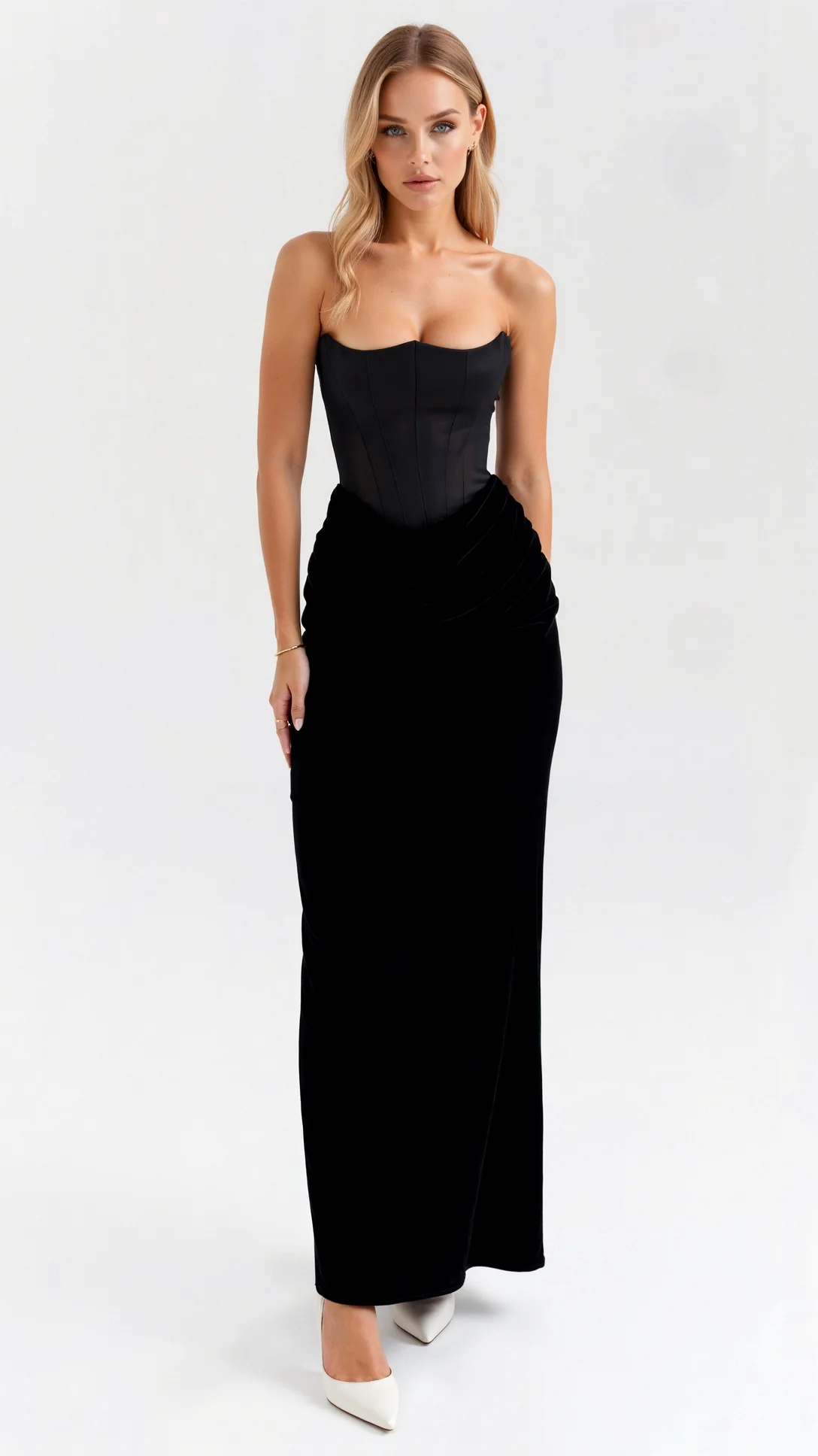 Luciana Strapless Maxi Dress - Nextleian