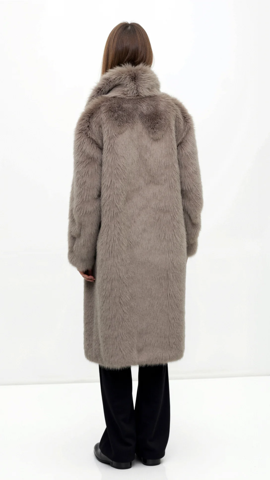 Narcissa Long Faux Fur Jacket - Nextleian