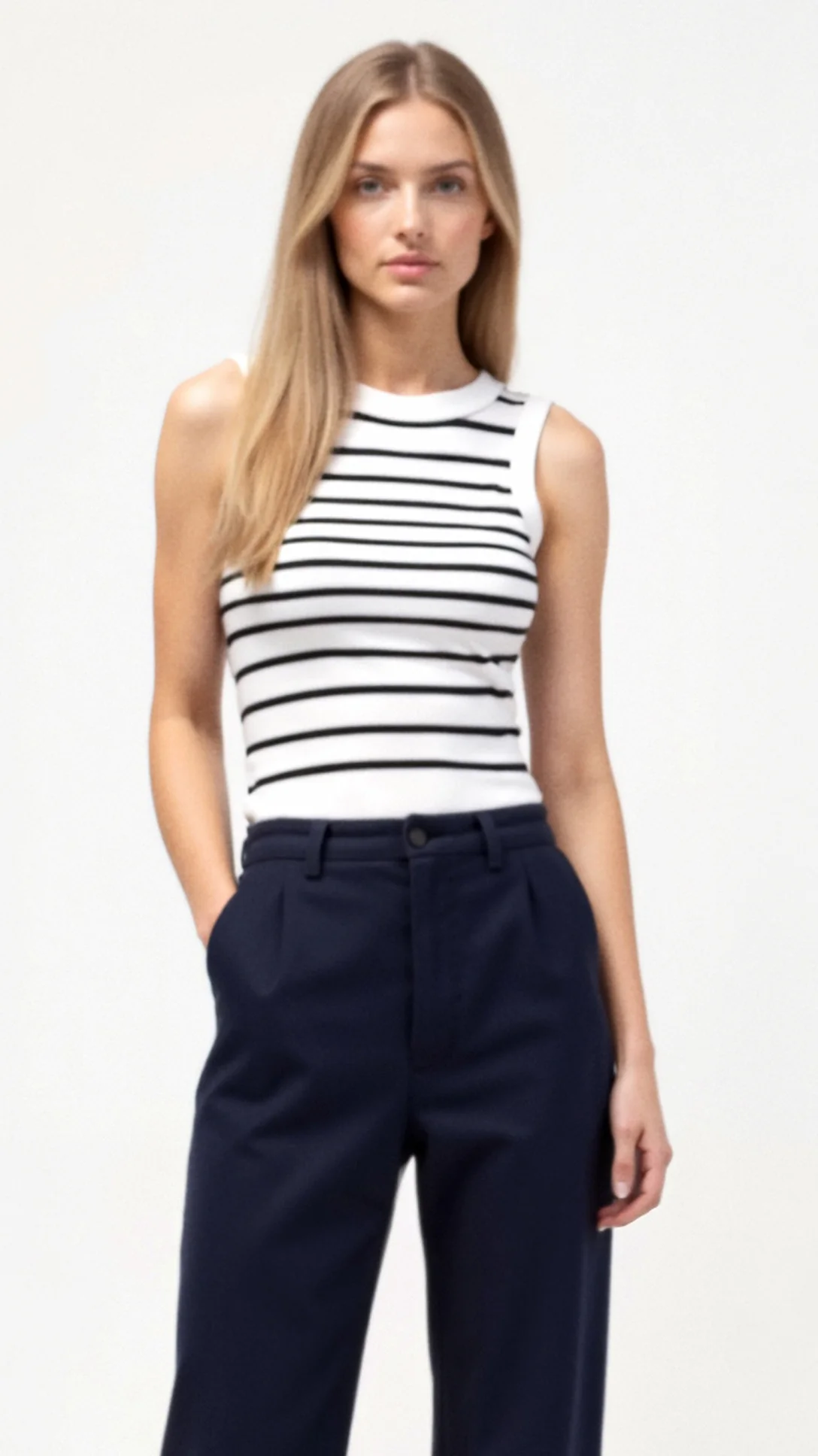 Heloise Striped Tank Top - Nextleian