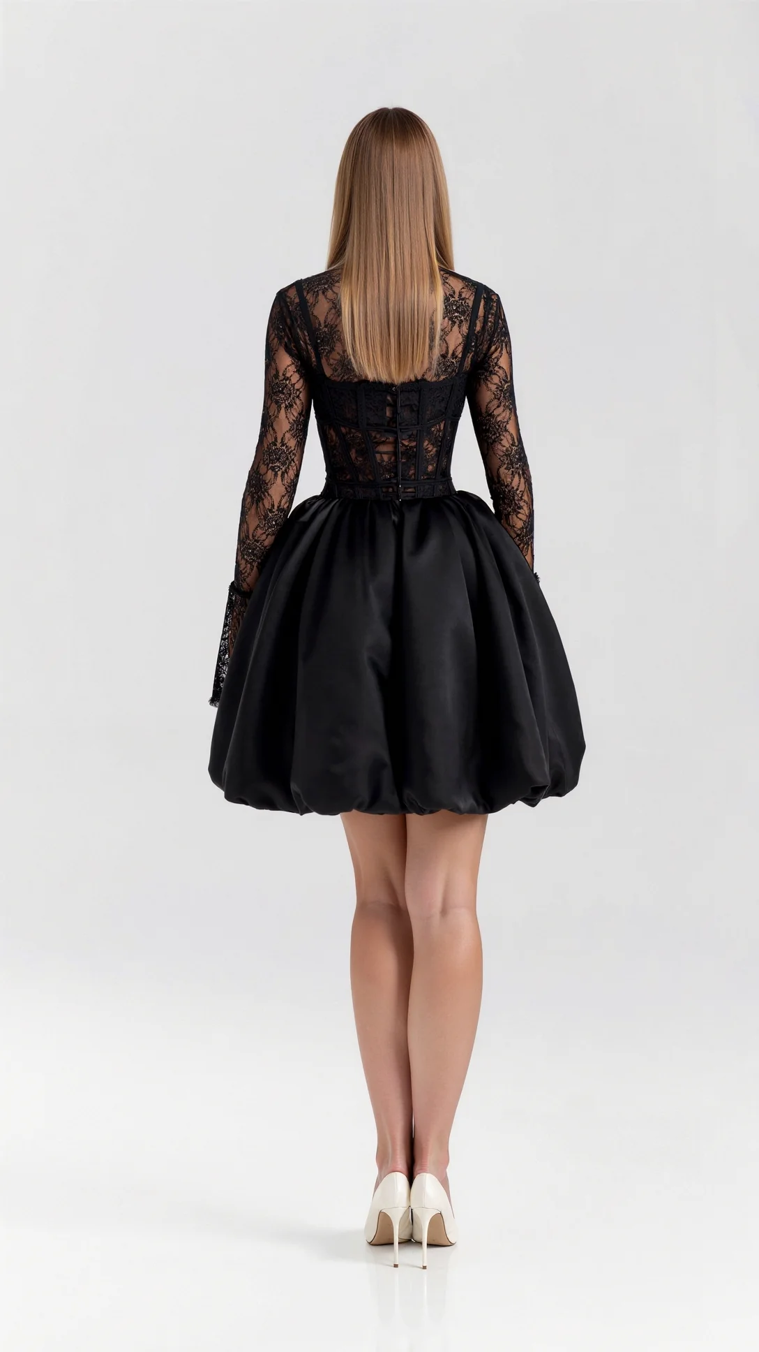 Nicolette Lace Mini Dress - Nextleian
