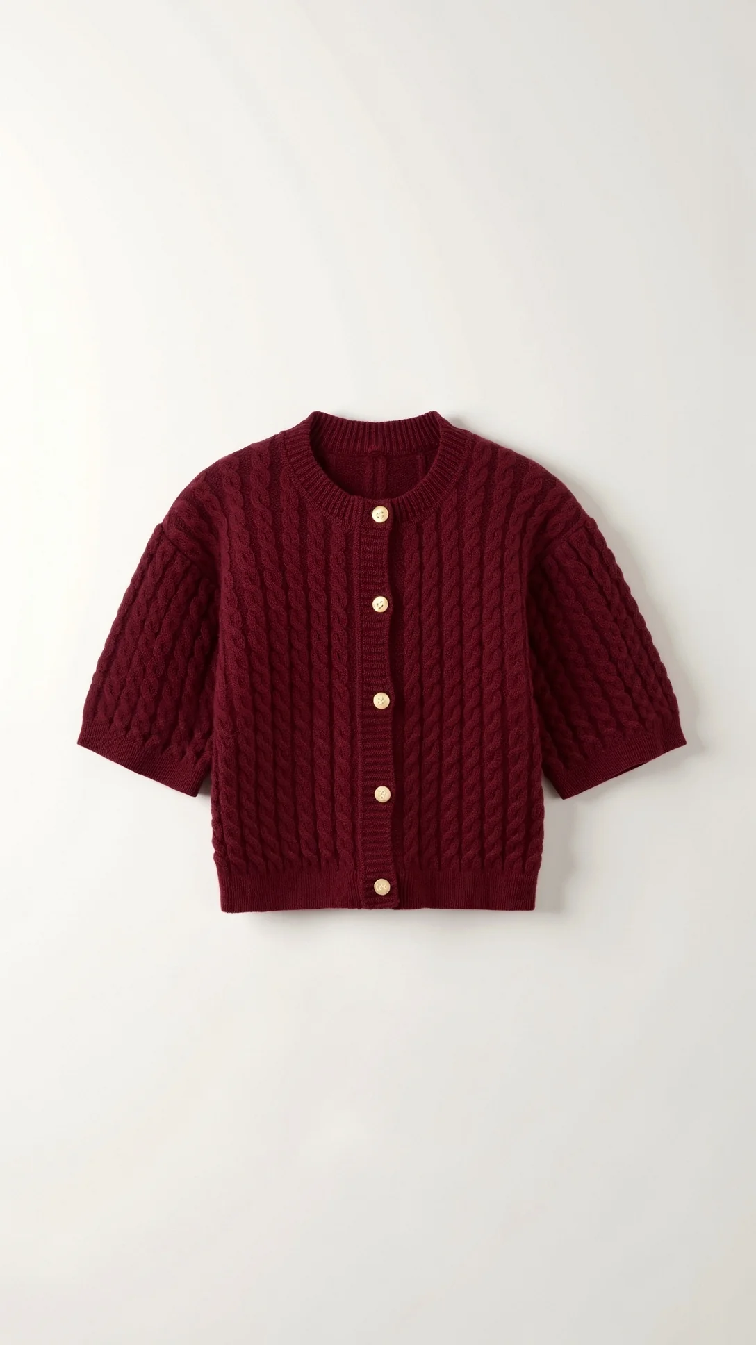 Faith Cropped Knitted Cardigan - Nextleian